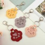 Paw-Shaped Pet Memorial Keychain Set