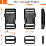 1" Nylon Webbing Straps and Buckles Set