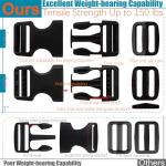 1" Nylon Webbing Straps and Buckles Set