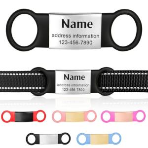 Personalized Silent Slide-On Dog Tags for Pets