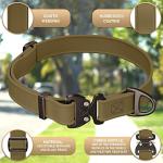 NexaPaw Waterproof Biothane Dog Collar with ID Tag