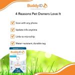 BuddyID® QR Collar Tag for Pet ID Recovery