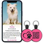 Silent Silicone QR Code Pet ID Tag - Personalized