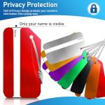 Aluminum Luggage Tags with ID Cards - 8 Pack