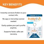BuddyID® QR Collar Tag for Pet ID Recovery