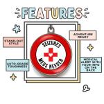 Custom Seizure Alert Dog Tag - Double-Sided ID