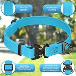 NexaPaw Waterproof Biothane Dog Collar with QR Tag