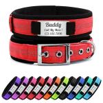 Reflective Personalized Dog Collar with Matching Leash