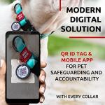 WAUDOG Adjustable Waterproof Dog Collar with QR Tag