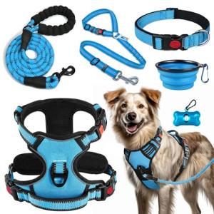 LOBEVE No Pull Dog Harness, Collar & Leash Set