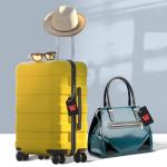 8 Pack Travel Luggage Tags with Initials - Letter W