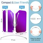 Aluminum Luggage Tags with ID Cards - 8 Pack