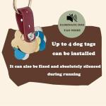 DORUI Pet ID Tag Silencer for Dogs and Cats