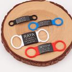 Personalized Silent Pet ID Tags in Black