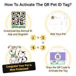 NexaPaw Waterproof Biothane Dog Collar with QR Tag