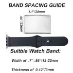 Silver Epilepsy Medical Alert Tag for Watch Band