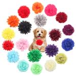 20Pcs Colorful Dog Flower Collar Accessories