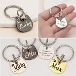 Personalized Rainbow Stainless Steel Pet ID Tags