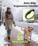 Retractable Dog Leash with Light and Soft Grip