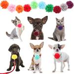 20Pcs Colorful Dog Flower Collar Accessories