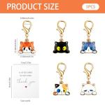 Cute Cat Keychains Party Favors - 5 Pack
