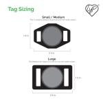 Airtag-Compatible Pet ID Tag with Custom Engraving