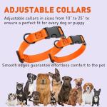 Waterproof Quick Release Dog Collar - Orange 1" W