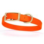 Heavy Duty Waterproof Dog Collar in Hunter Orange