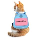 Personalized Blue Pet Backpack for Cats & Dogs