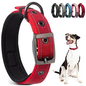 Adjustable Reflective Dog Collar for Large Breeds