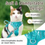 Escape-Proof Cat Harness and Leash Set, Blue