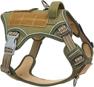 BUMBIN No Pull Tactical Dog Harness for Small Dogs