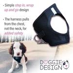 No Choke Step-In Dog Harness - Black, Large