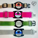 Airtag-Compatible Pet ID Tag with Custom Engraving