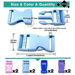 Honigo 8 Pack Quick Release Buckle Clips