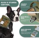 BUMBIN No Pull Tactical Dog Harness for Small Dogs