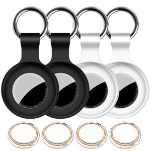 4-Pack Waterproof Airtag Holder Cases for Pets