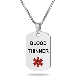 Medical Alert ID Necklace for Emergencies