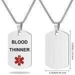 Medical Alert ID Necklace for Emergencies