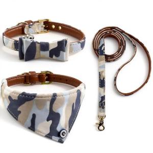 3PCS Adjustable Dog Collar and Leash Set