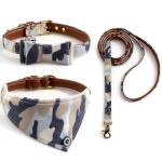 3PCS Adjustable Dog Collar and Leash Set
