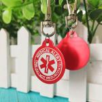 Medical Alert Keychain with Free Laser Engraving