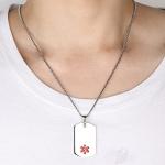 Medical Alert ID Necklace for Emergencies