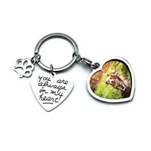 Personalized Pet Memorial Photo Frame Keychain