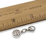 Silver Celtic Knot Charm for Pet Collars