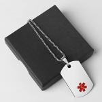 Medical Alert ID Necklace for Emergencies