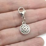 Silver Celtic Knot Charm for Pet Collars