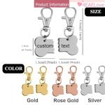 Matching Engraved Dog ID Necklace and Keychain Set