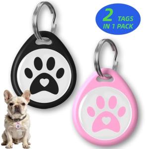 Smart QR Code Pet ID Tags - 2 Pack
