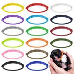 16 Pack Adjustable Puppy ID Collars - Multi-Colors